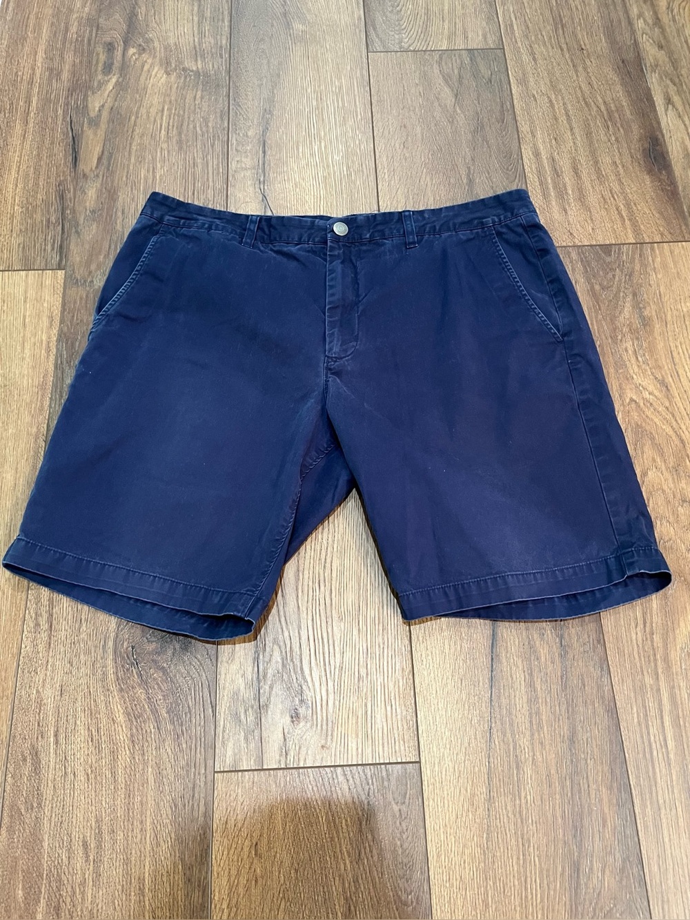 Bonobos Casual Golf Shorts Mens Waist 38 9 Inch Inseam Navy Blue 100% Cotton